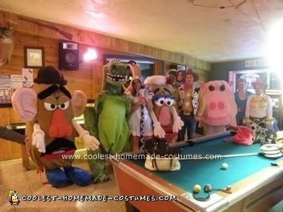 Homemade Toy Story Group Costume Idea