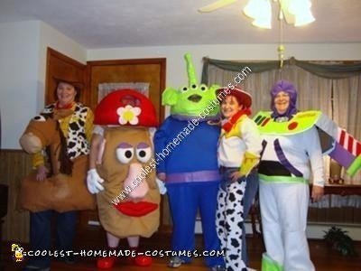 Homemade Toy Story Group Halloween Costumes
