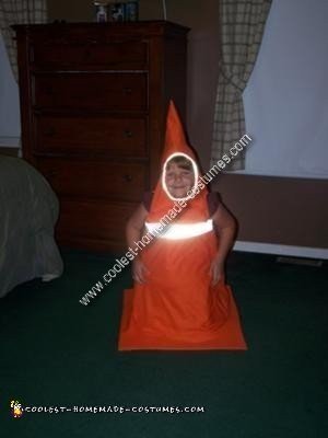 Homemade Traffic Cone Costume