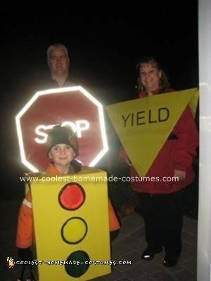 Homemade Traffic Light Costume