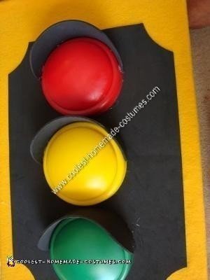 Homemade Traffic Light Kids Halloween Costume Idea
