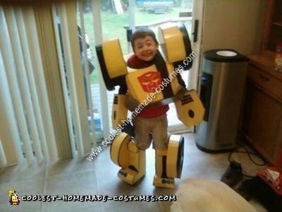 Homemade Transformer Bumble Bee Animated Costume