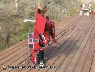 Homemade Transforming Bulldozer Kids Costume