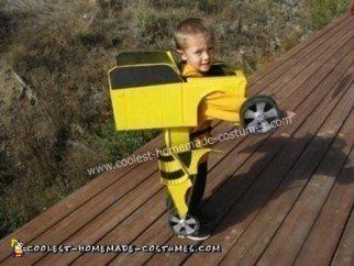 Homemade Transforming Bumblebee Kids Costume