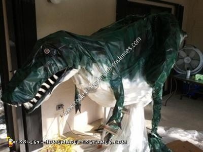 Homemade T-Rex Halloween Costume Idea