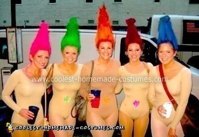Homemade Troll Dolls Group Costume