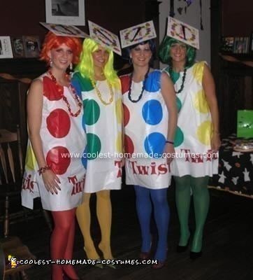 Homemade Twister Group Halloween Costume