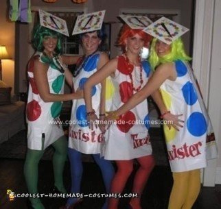 Homemade Twister Group Halloween Costume