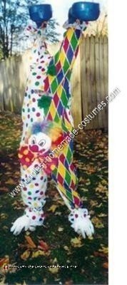 Homemade Upside Down Clown Halloween Costume