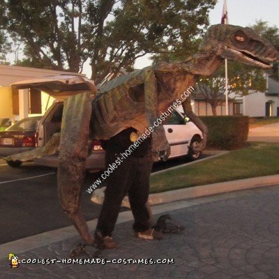 Homemade Velociraptor Halloween Costume Idea