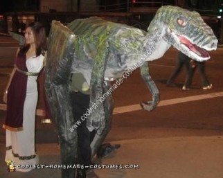 Homemade Velociraptor Halloween Costume Idea