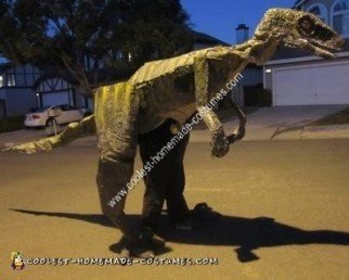 Homemade Velociraptor Halloween Costume Idea