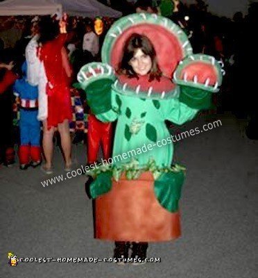 Homemade Venus Flytrap Halloween Costume