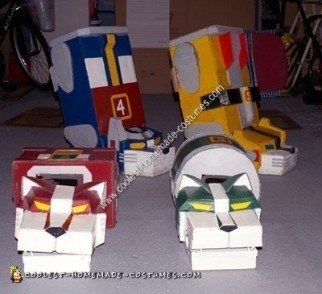 Homemade Voltron: Defender of the Universe Halloween Costume