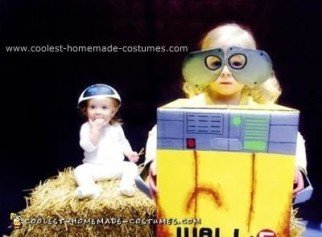 Homemade Wall E and EVE Costumes