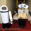 Homemade Wall E and Eve Halloween Costumes