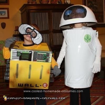 Homemade WALL-e and EVE Costumes