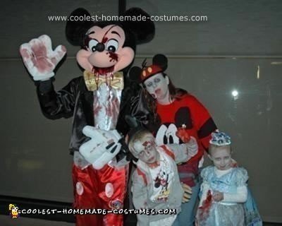 Homemade Walt Disney World Zombie Family Costume