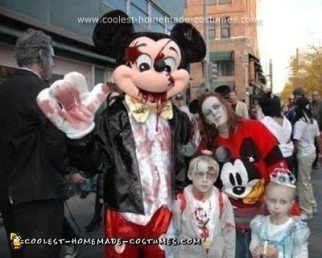 Homemade Walt Disney World Zombie Family Costume