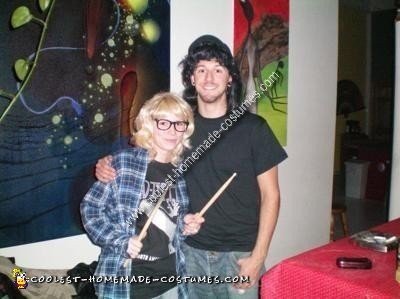 Homemade Wayne and Garth Couple Costume