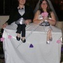 Homemade Wedding Cake Couple Costume