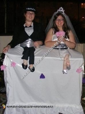 Homemade Wedding Cake Couple Costume