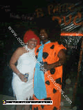 Homemade Wilimina and Fredrick Flinstone Couple Costume