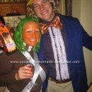 Homemade Willy Wonka and Oompa Loompa Couple Costume
