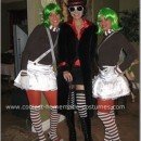 Homemade Willy Wonka and Oompa Loompas Group Costume