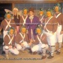 Homemade Willy Wonka and the Oompa Loompas Group Costume