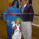 Homemade Willy Wonka, Ooompa Loompa and Violet Beauregarde Family Costume