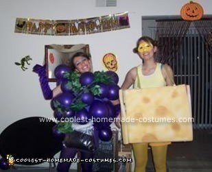 Homemade Wine and Cheese Couple Costume