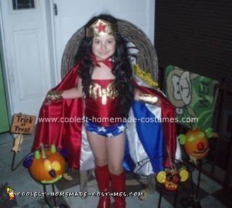 Homemade Wonder Woman Halloween Costume