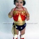 Homemade Wonder Woman Toddler Costume