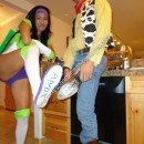 Homemade Woody and Buzz Lightyear Couple Costumes