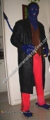 Homemade X-Men Nightcrawler Halloween Costume