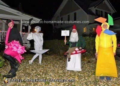 Homemade Yard Art Group Costume