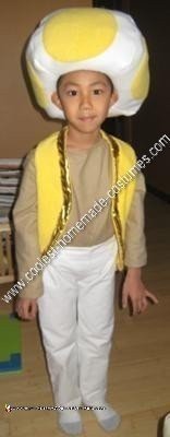 Picture1: Homemade Yellow Toad Child Costume Idea