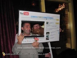 Homemade YouTube Page Halloween Costume Idea