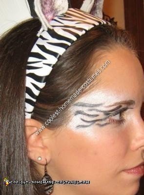 Homemade Zebra Adult Costume Idea