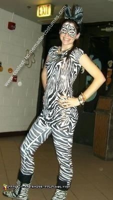 Homemade Zebra Costume