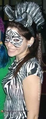 Homemade Zebra Costume