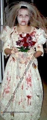 Homemade Zombie Bride Halloween Costume
