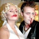 Homemade Zombie Marilyn Monroe and James Dean Costumes