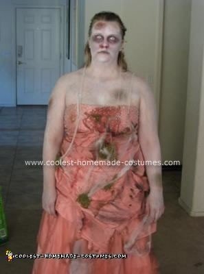 Homemade Zombie Prom Costume