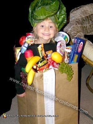 Homemade Bag of Groceries Costume