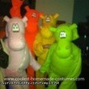 Homemade Hungry Hungry Hippos Group Costume