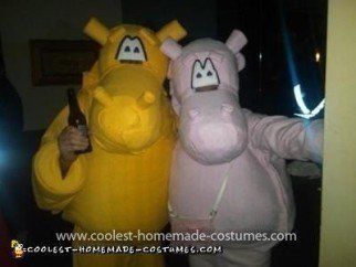 Homemade Hungry Hungry Hippos Group Costume