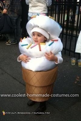 Homemade Ice Cream Cone Costume