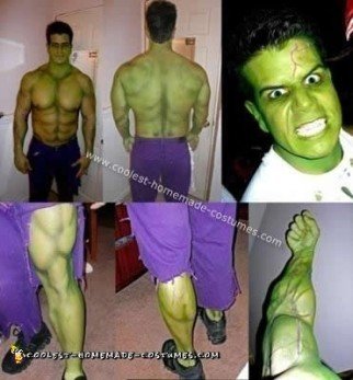 Homemade Incredible Hulk Costume